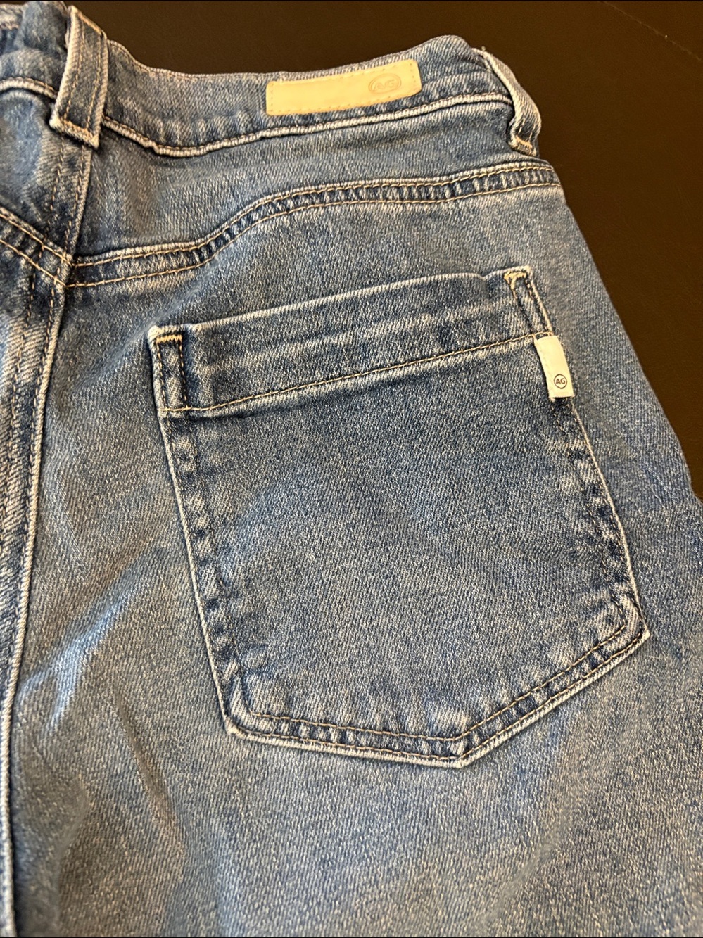 AG Adriano Goldschmied Light Blue Straight Jeans